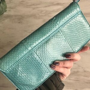 Giani Bernini Elegant Turquoise Clutch